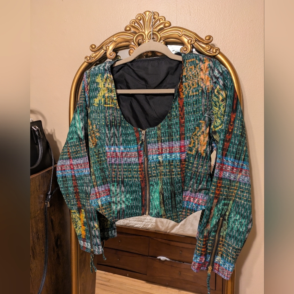 Colorful Patterned Long Sleeve Top